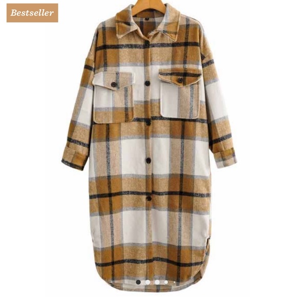 Esley Jackets & Blazers - Plaid print woven jacket